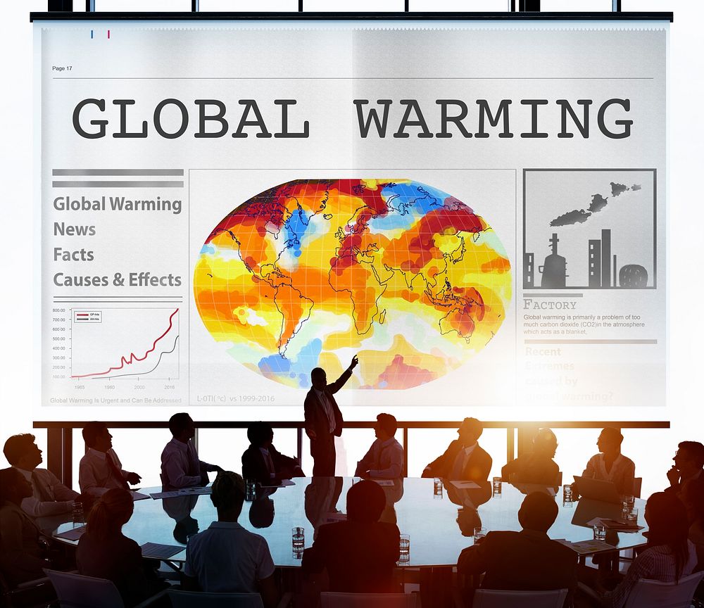 Global Warming Pollution Greenhouse Effect Concept