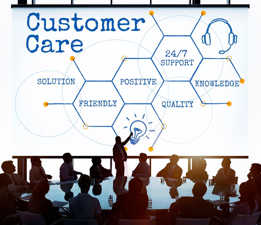 Online Service Customer Hexagon Diagram Icon
