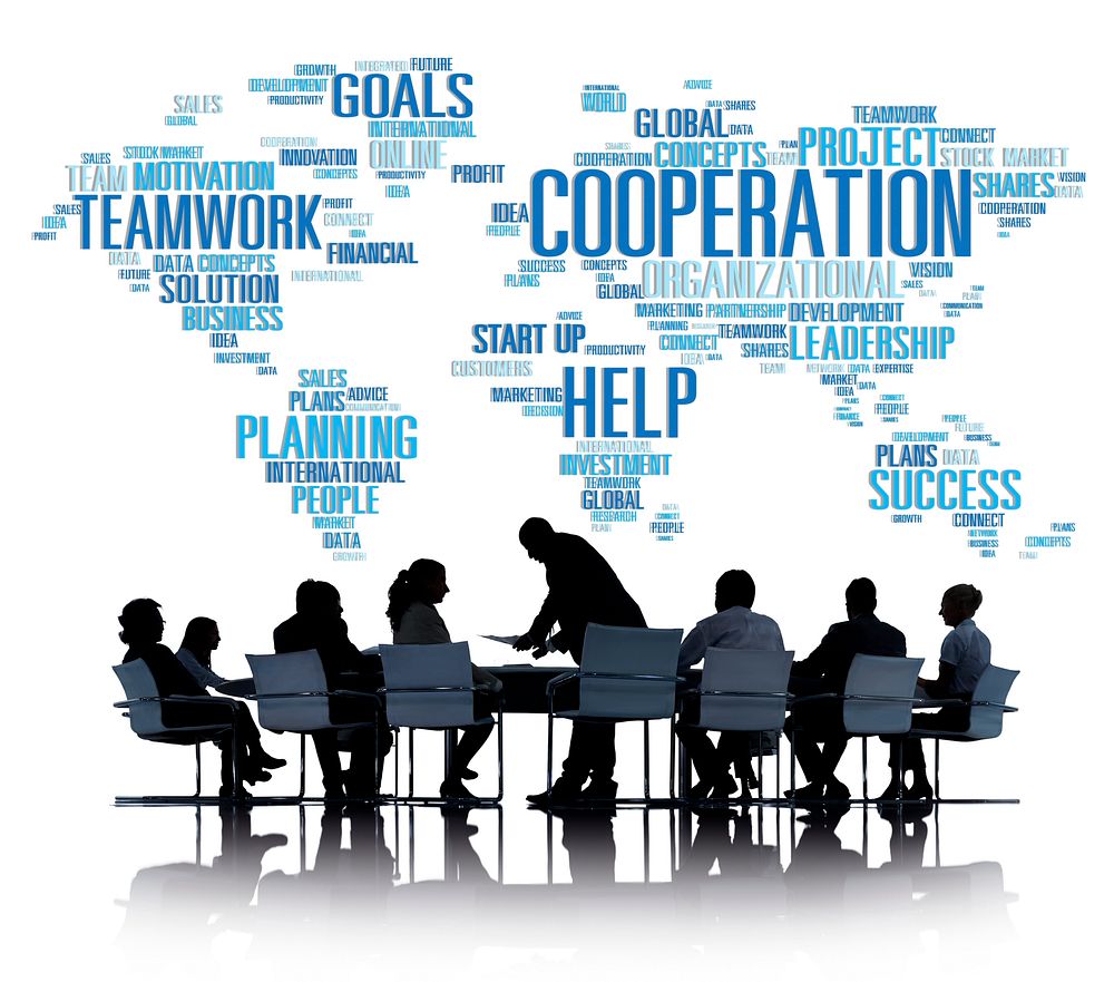 Coorperation Business Coworker Planning Teamwork Concept