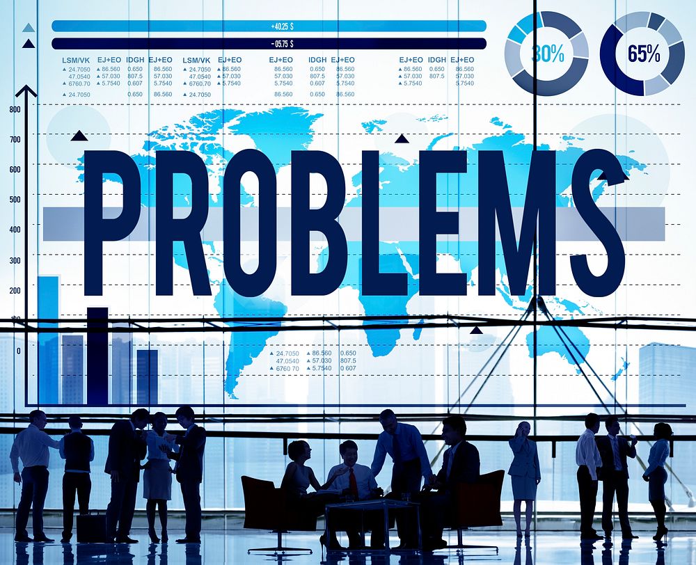 Problems Challenge Solution Solving Trouble Concept