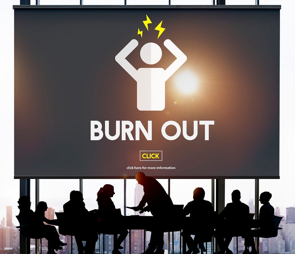 Burn out Stress Tired Overworked Concept