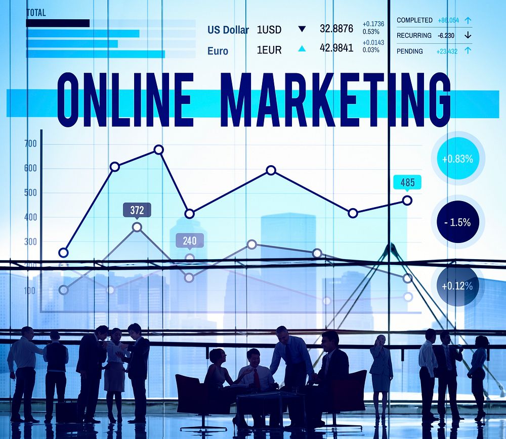 Online Marketing Planning Strategy Business Organization Concept