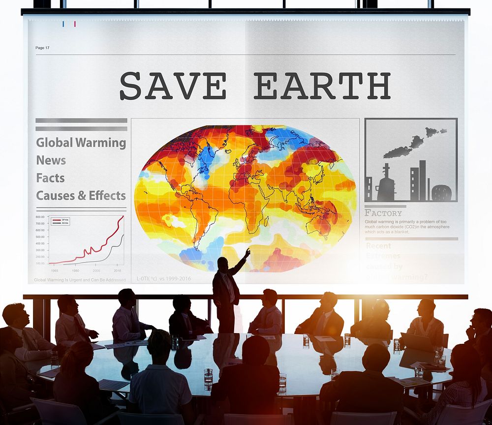 Save Earth Environment Conservation Protection Concept