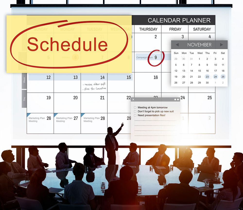 Schedule Calender Planner Organization Remind Concept