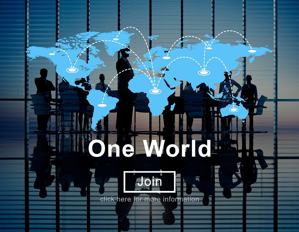 One World Peace Connection Relationship Interconnection Concept
