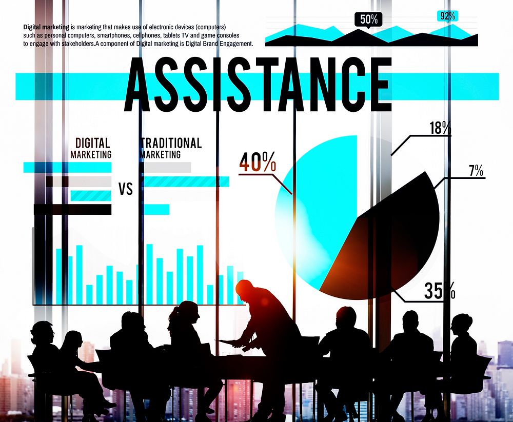 Assistance Support Assist Marketing Help Concept