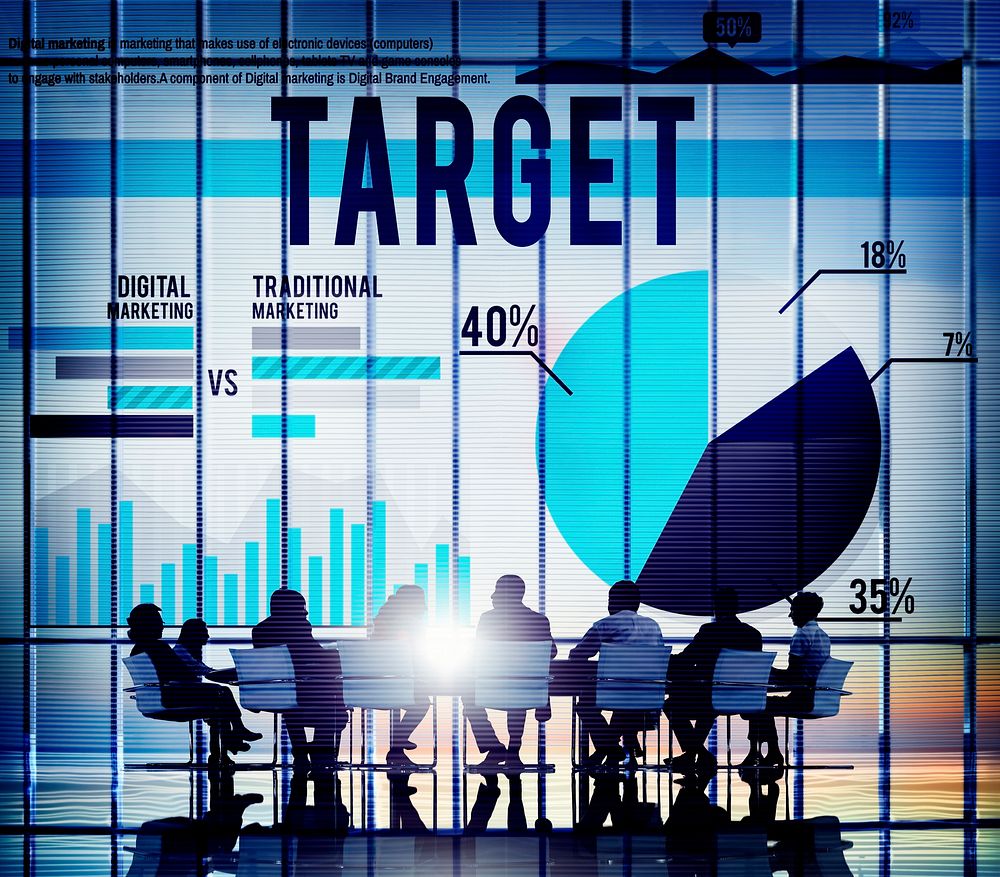 Target Marketing Costumer Business Strategy Concept