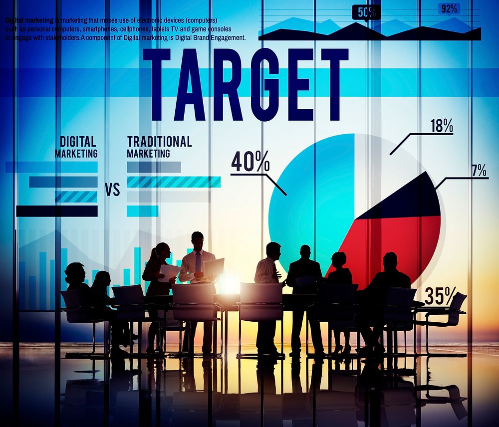 Target Marketing Costumer Business Strategy Concept