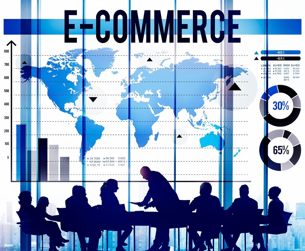 E-Commerce Online Networking Technology Marketing Business Concept