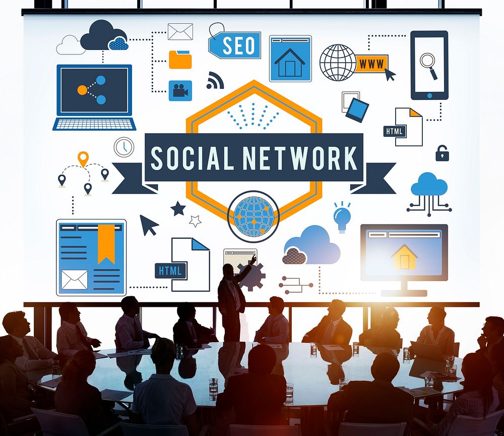 Social Network Media Internet Connection Concept