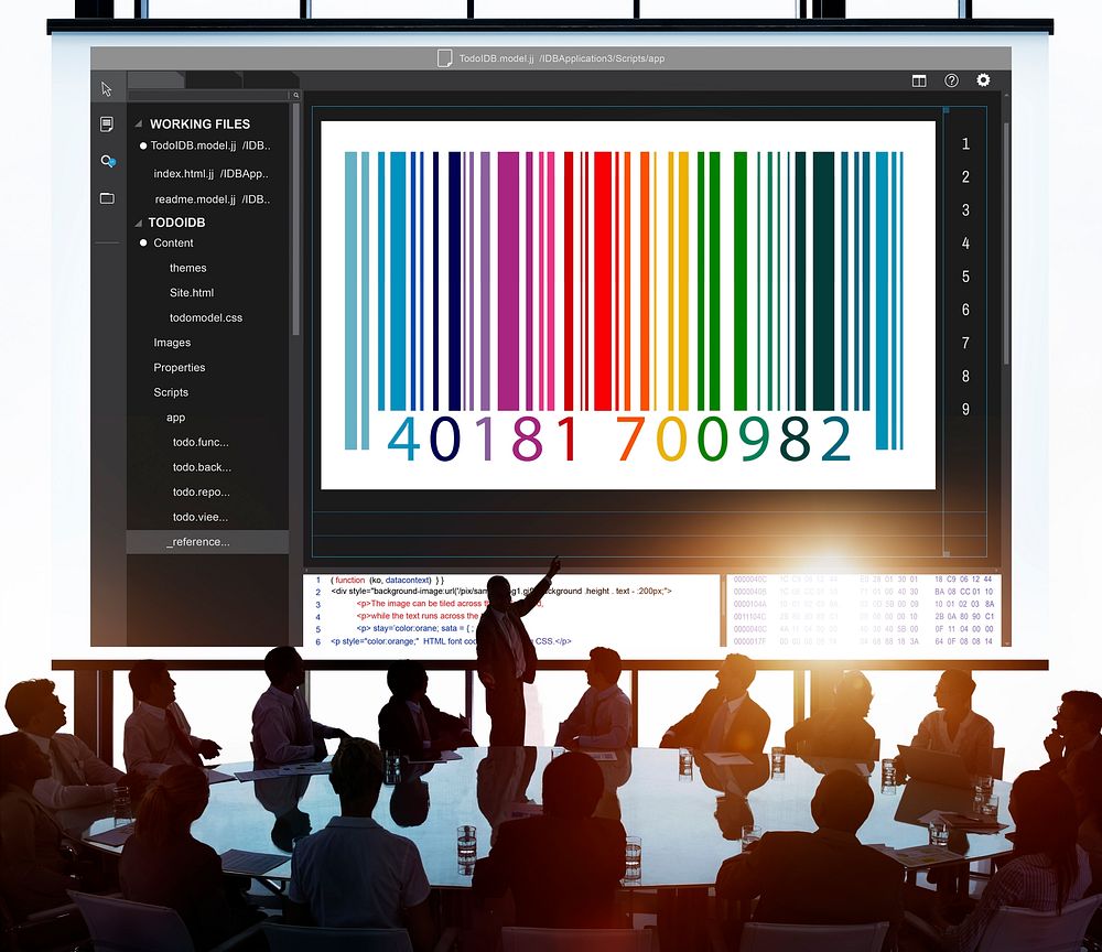 Bar Code Encryption Interface Coding | Premium Photo - rawpixel