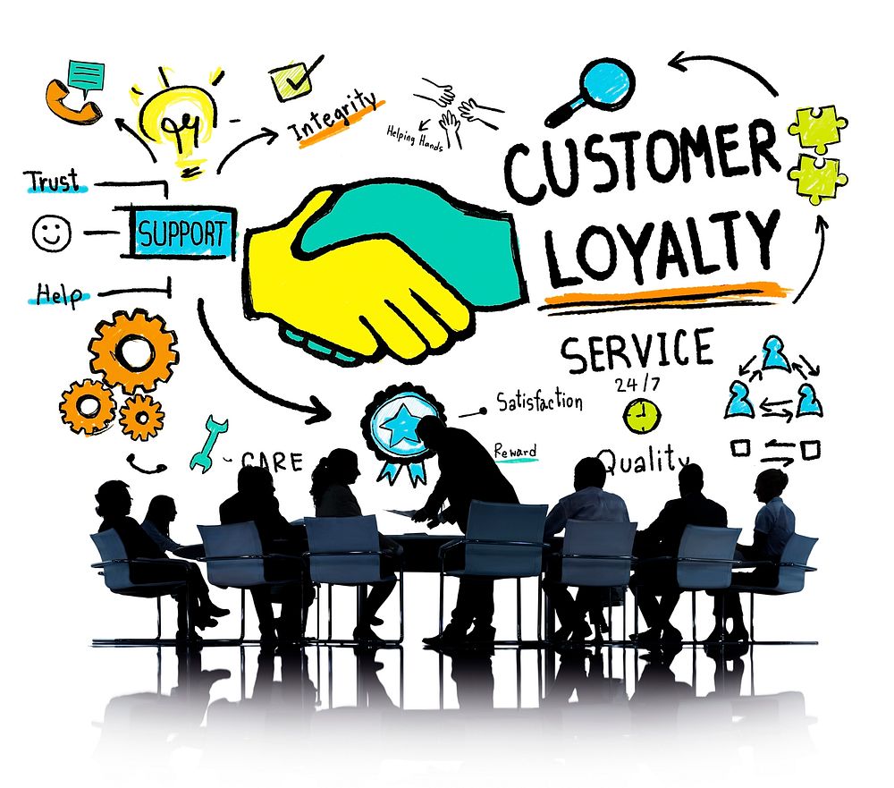 Customer Loyalty Service Support Care Trust Business Concept