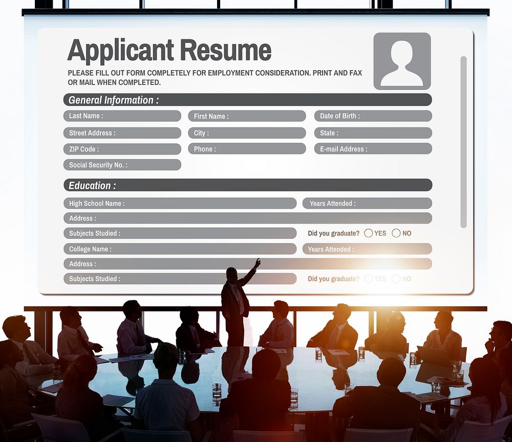 Resume Career Recruitment Employment Occupation Concept