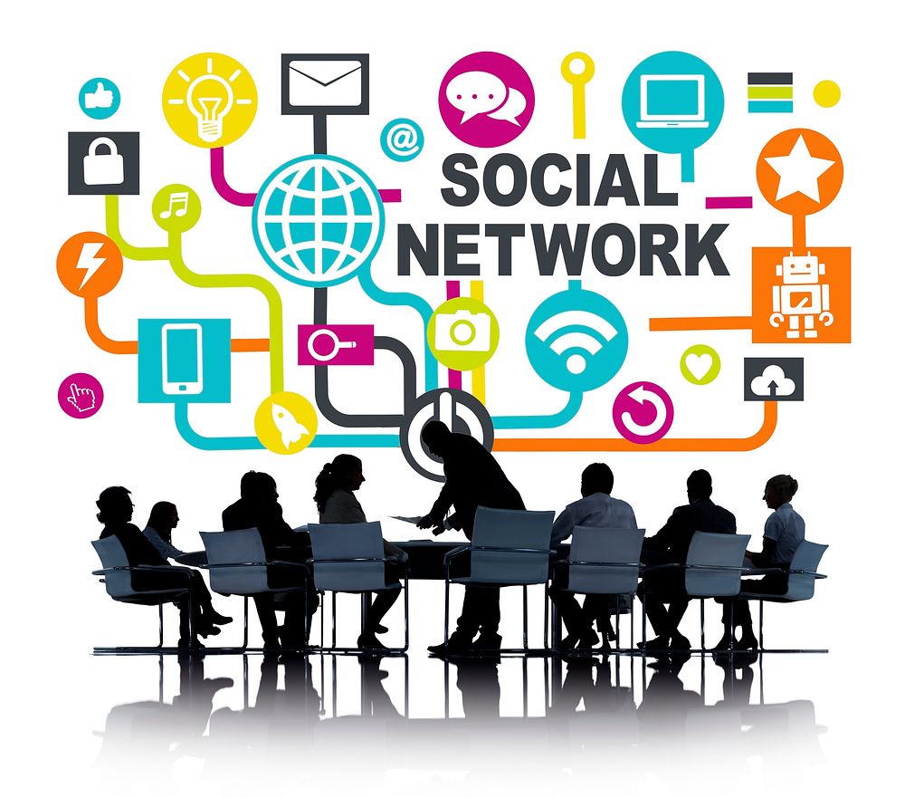Business People Meeting Connection Communication Social Network Concept
