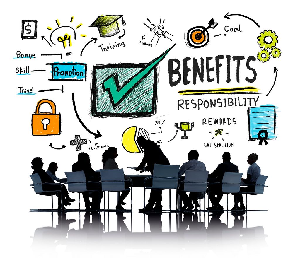 Benefits Gain Profit Earning Income Business Meeting Concept