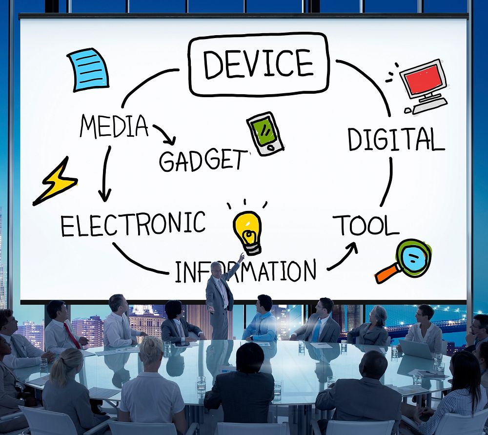 Device Digital Electronic Information Gadget Concept