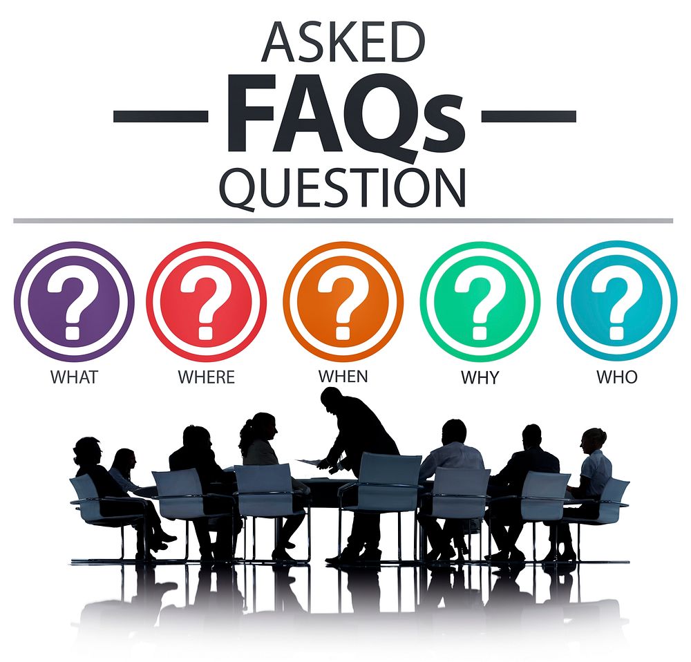 Frequently Asked Questions FAQ Problems Concept