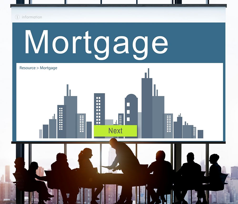 Business Property Mortgage Rent Concept