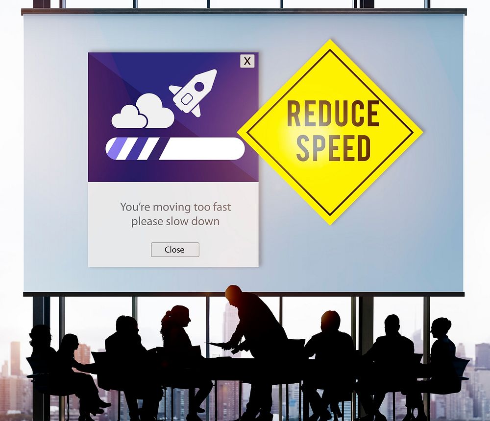 Keep Calm Reduce Speed Relax Slow Down Concept
