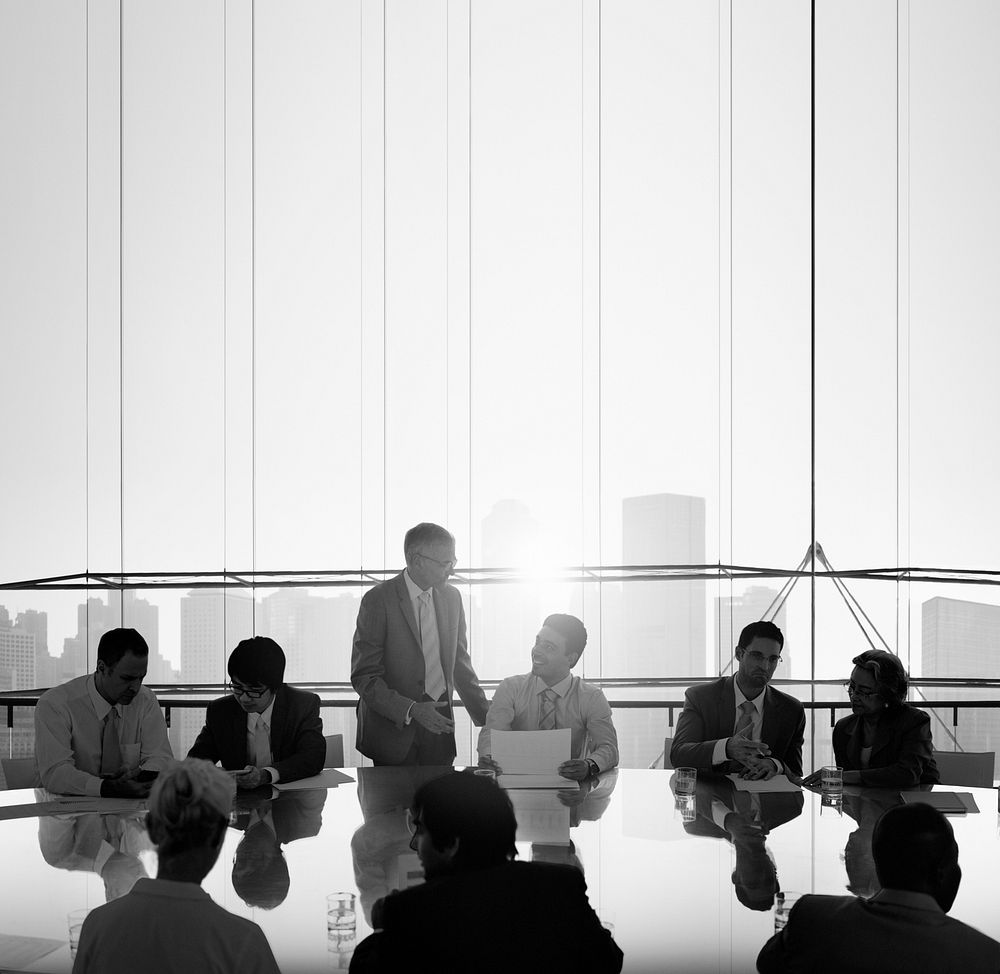 Business People in a Meeting and Working Together