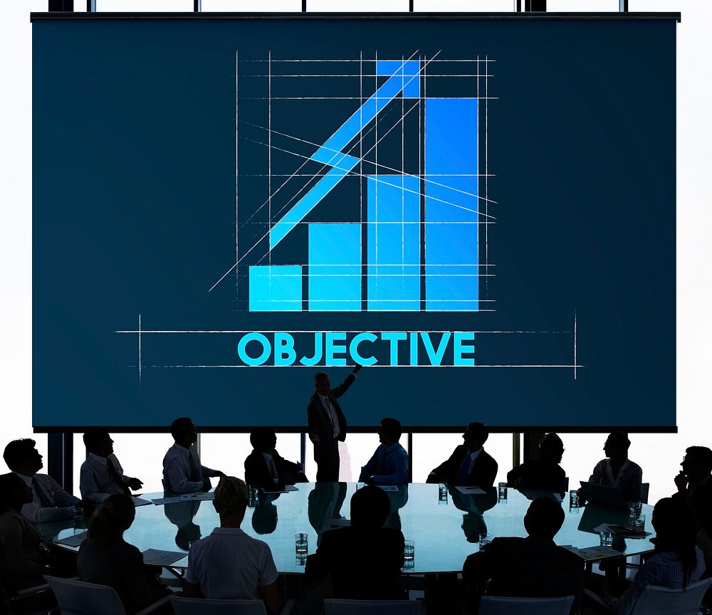 Objective Business Growth Graph Graphic Concept
