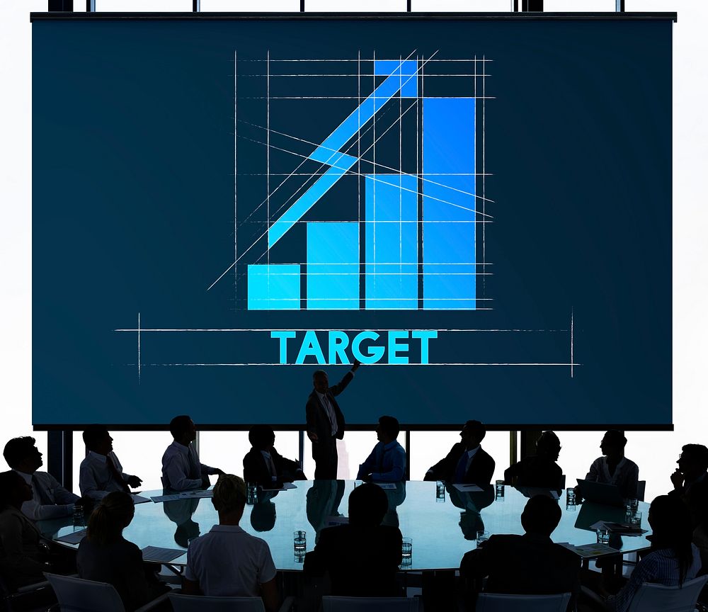 Target Business Growth Graphic Concept