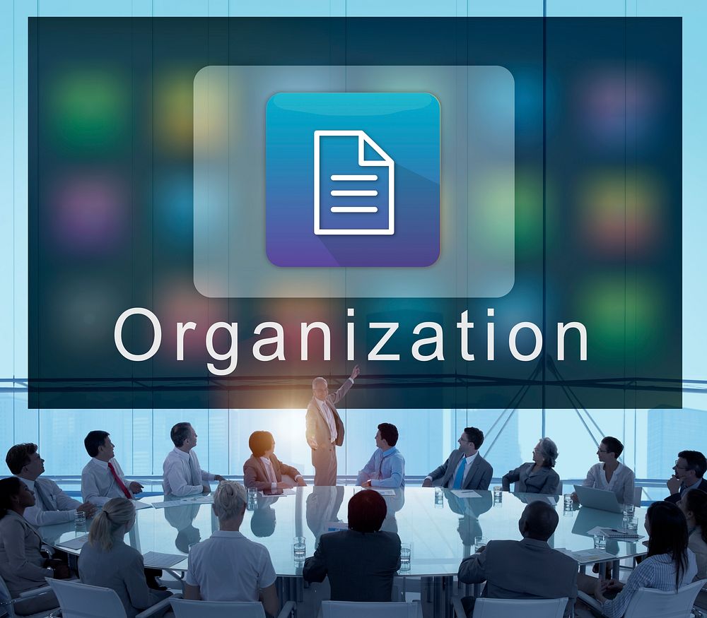 Business Organization Application Page Icon Concept