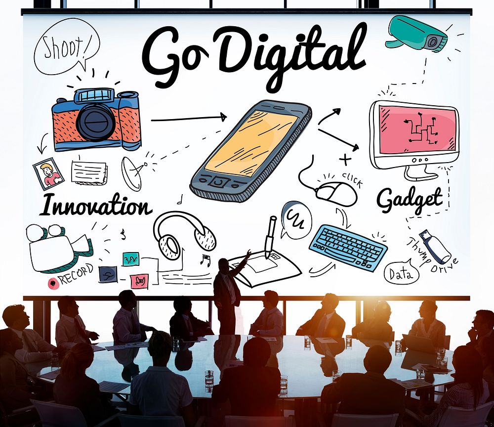 Go Digital Electronic Information Technology Internet Concept