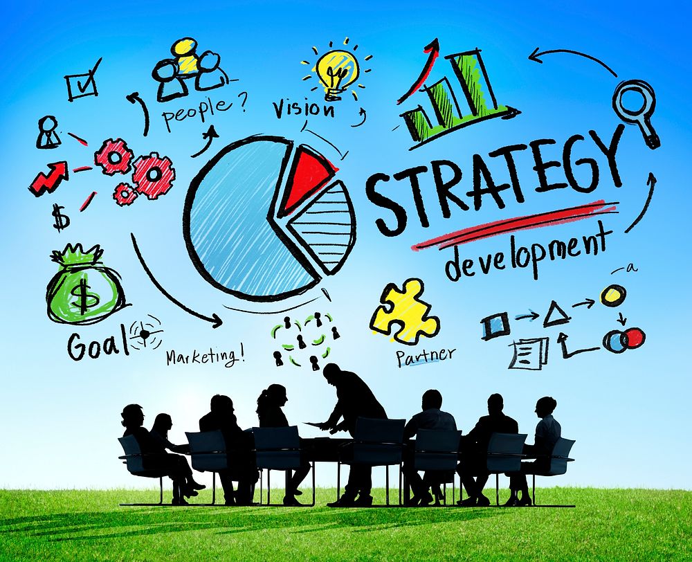 Strategy Development Goal Marketing Vision Planning Business Concept