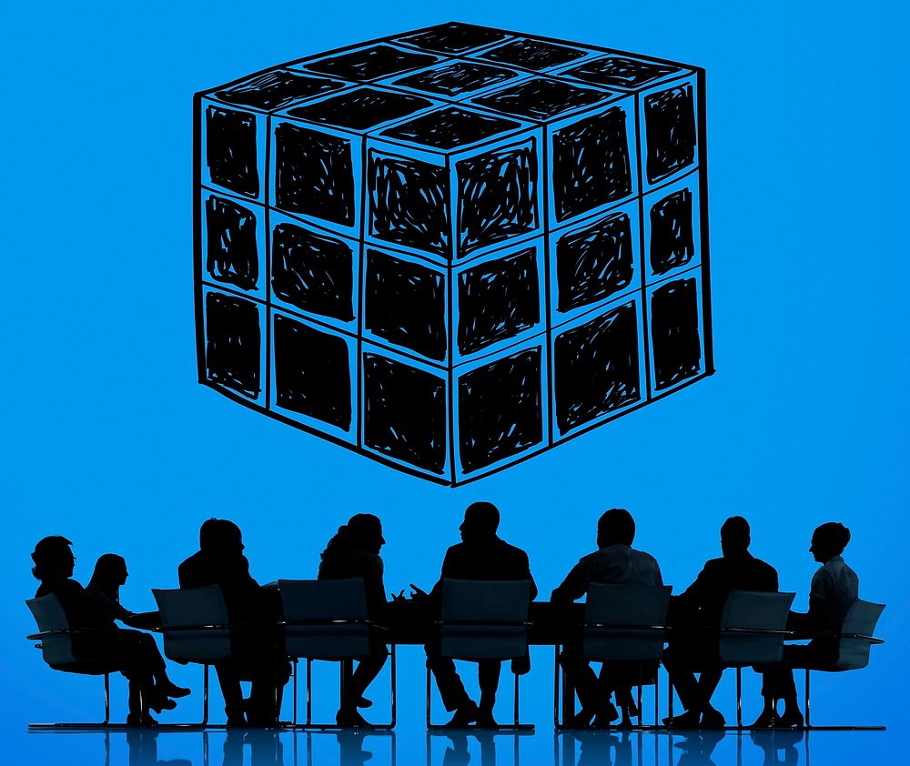 Cube Dice Dimension Logic Mind Thinking Concept