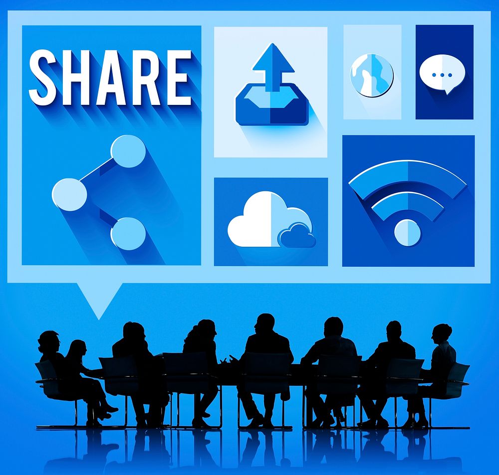 Share Social Networking Global Communication Concept