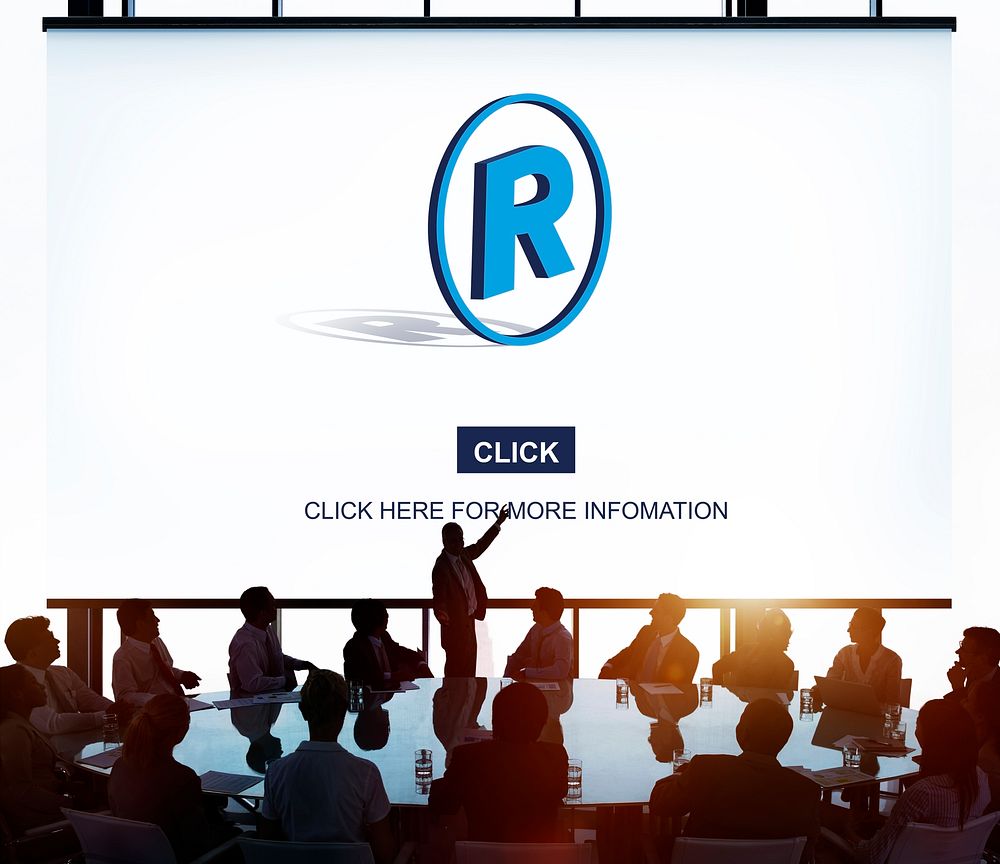 Right Reserved Trademark Protection Property Concept