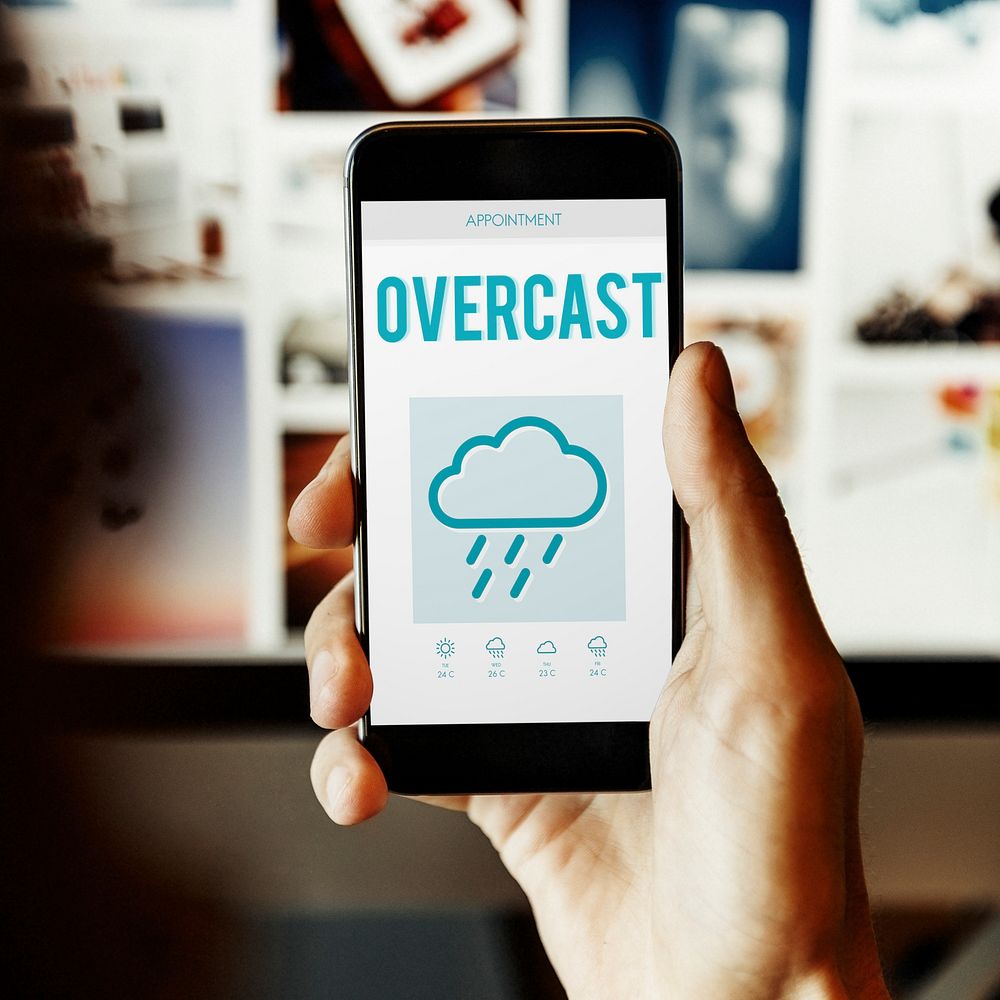 Overcast Forecast Weather Rainy Cloud Concept