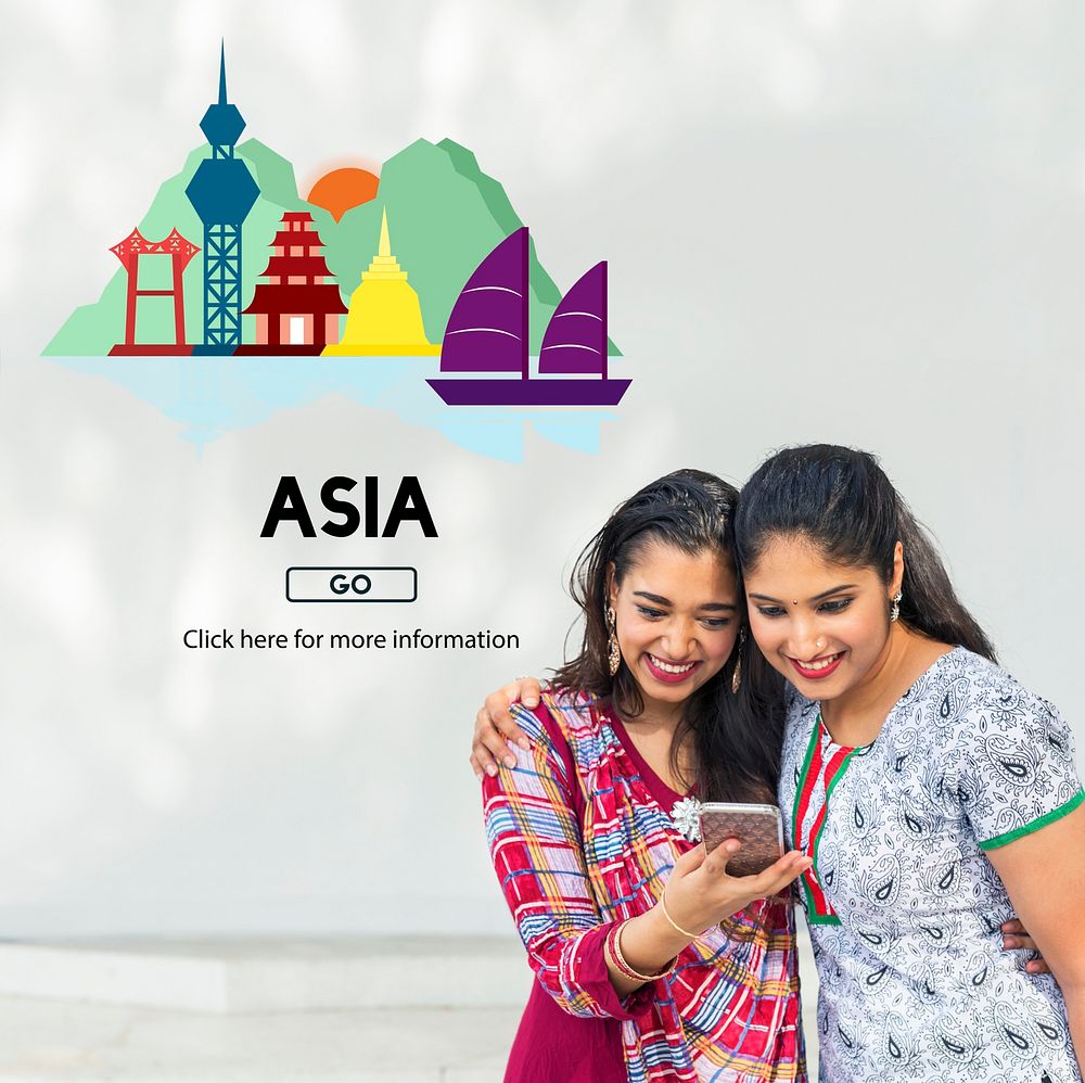 Asian Culture International Traveling Destination Concept