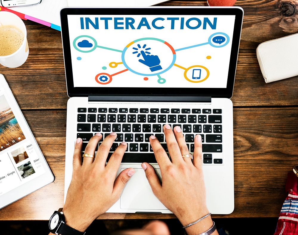 Interaction Connection Community Social Network Concept