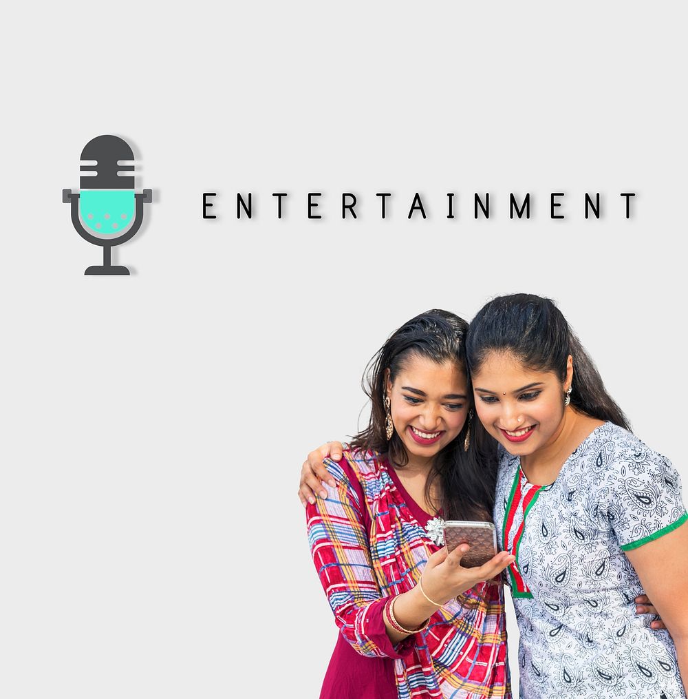 Entertainment Audio Multimedia Podcast Graphic Concept