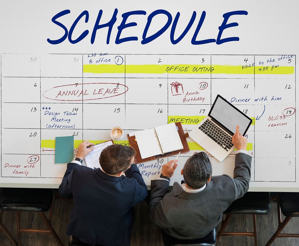 Schedule Agenda Calendar Appointment Graphic Concept