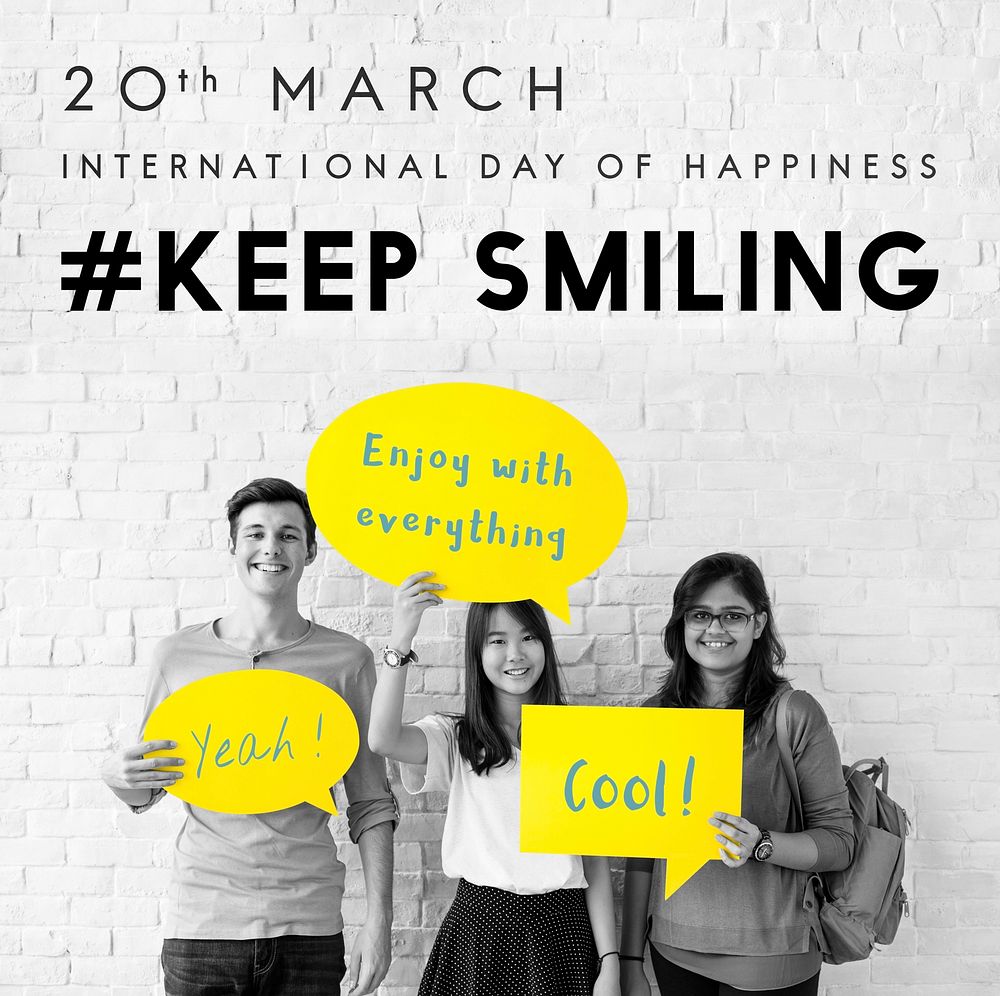 International Day of Happiness Concept