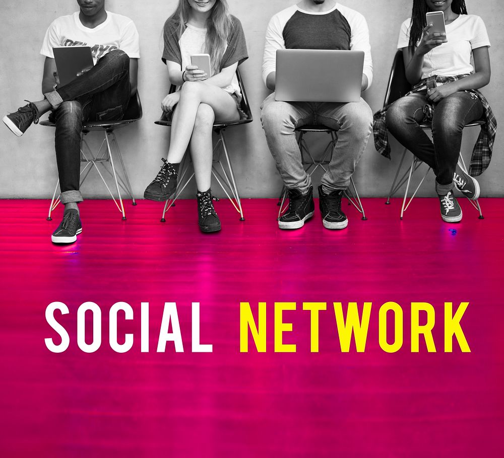 Internet Network Technology Social Platform Digital Word