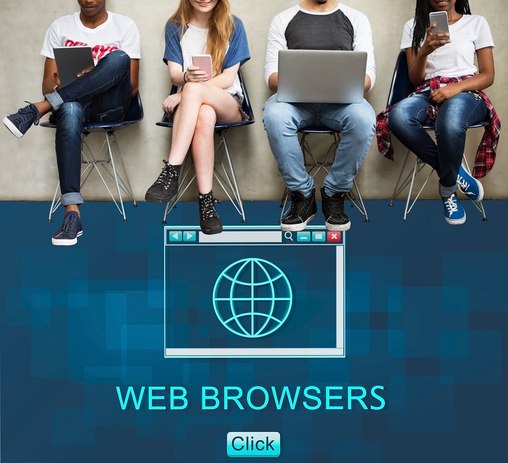 Web Browsers Application Information Interface Concept