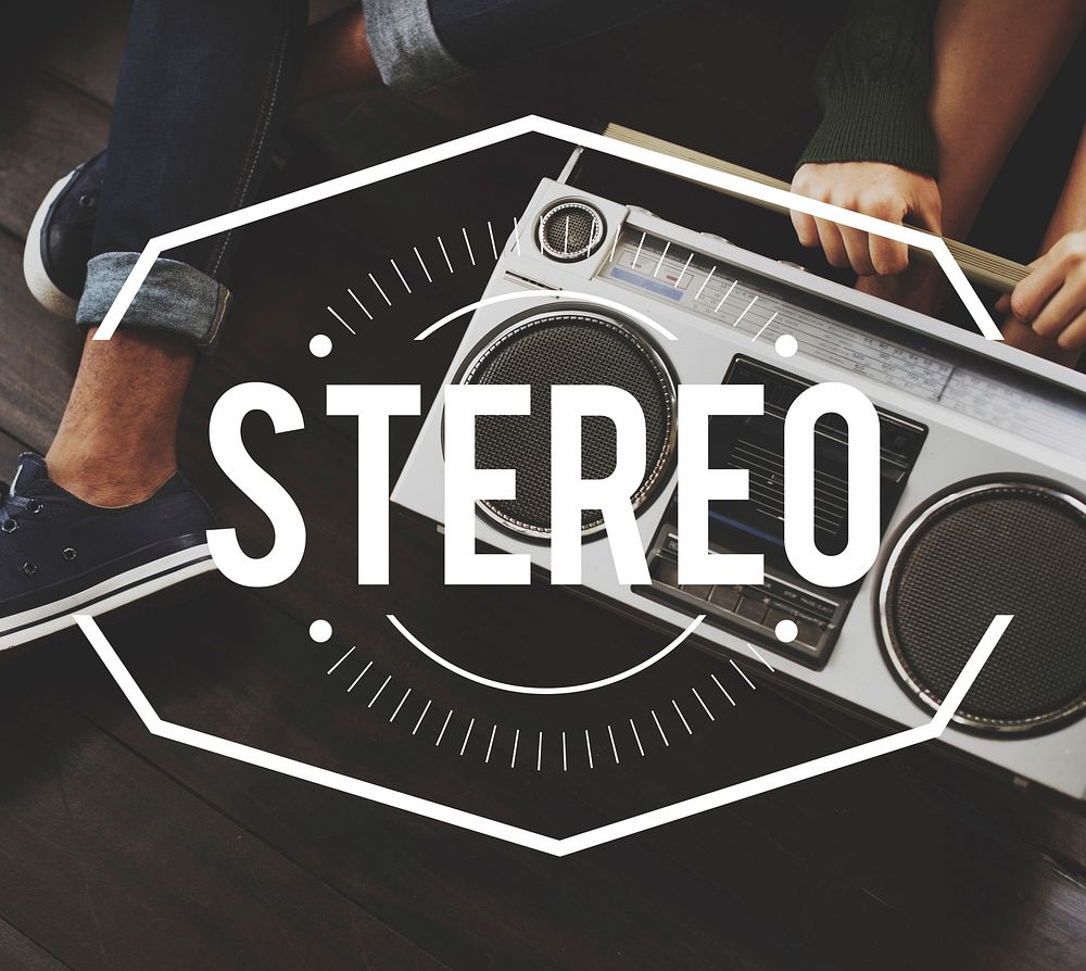 Stereo Vintage Vector Graphic Concept