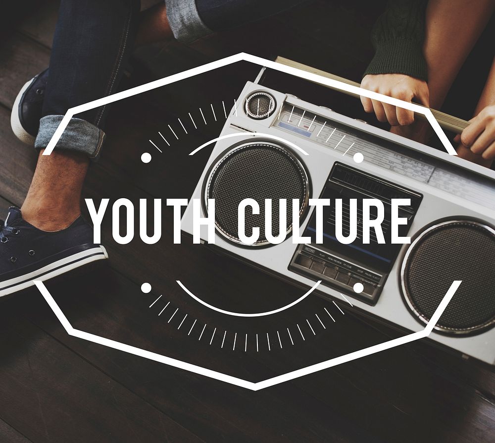 Youth Culture Vintage Vector Graphic Concept