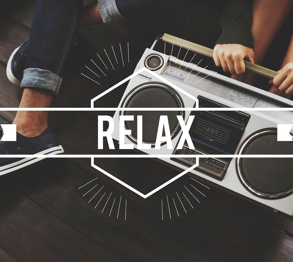 Relax Vintage Vector Graphic Concept