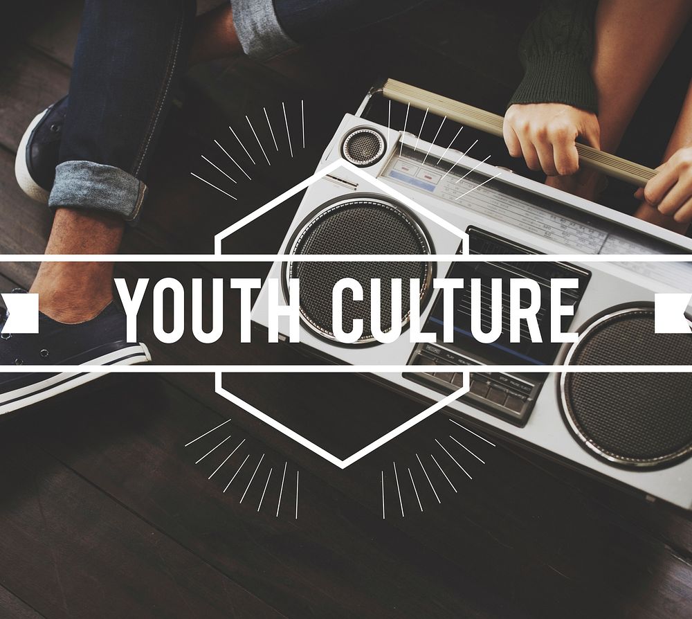 Youth Culture Vintage Vector Graphic Concept