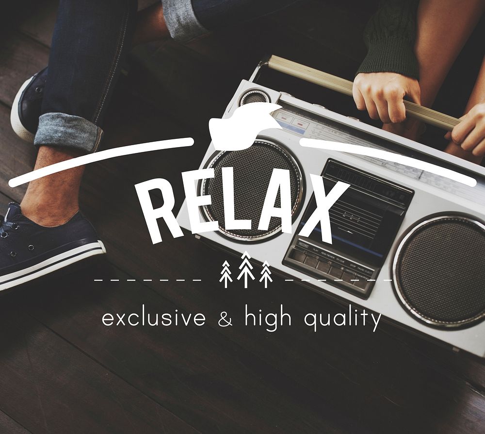 Relax Vintage Vector Graphic Concept