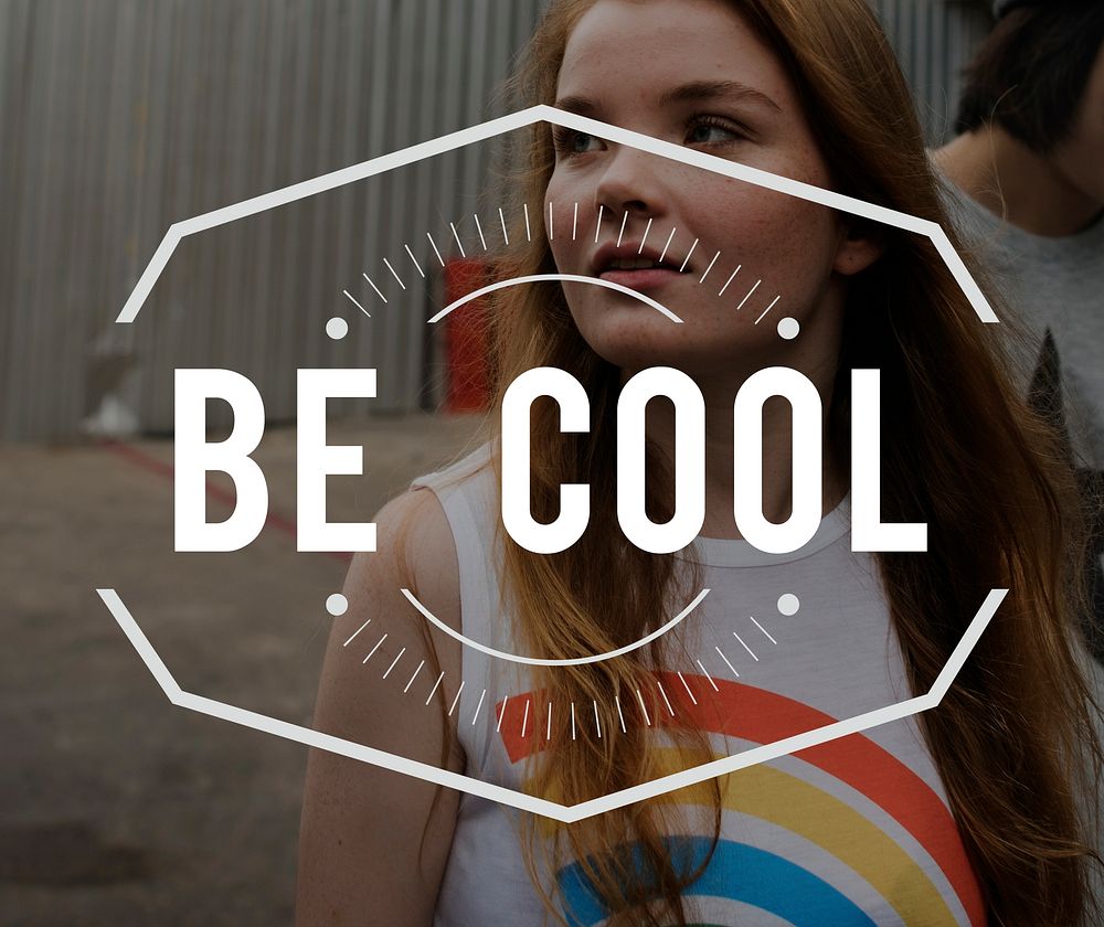 Be Cool Vintage Vector Graphic Concept
