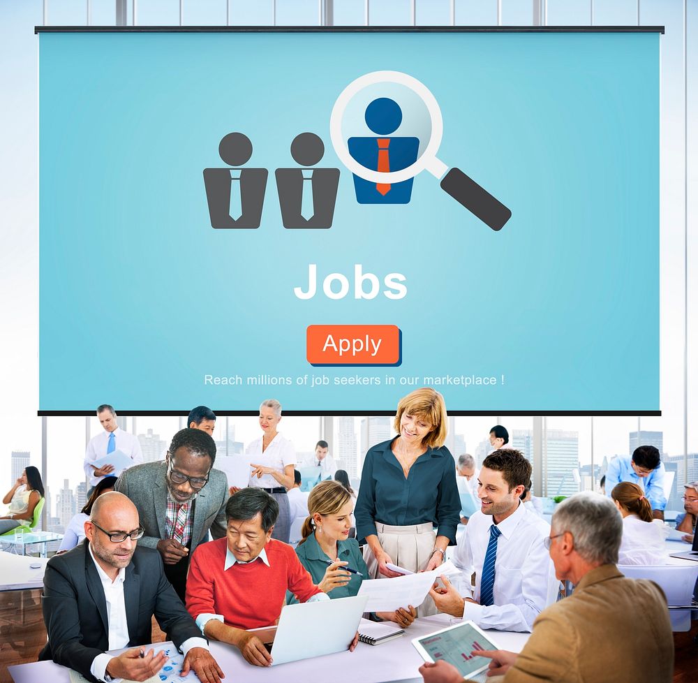 Jobs Hiring Occupation Recruitment Work Careers Concept