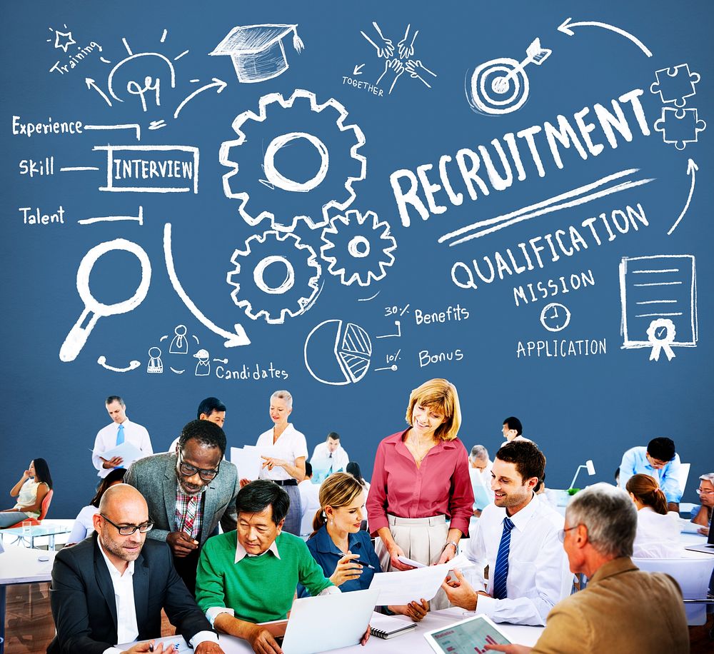 Recruitment Qualification Mission Application Employment Hiring Concept