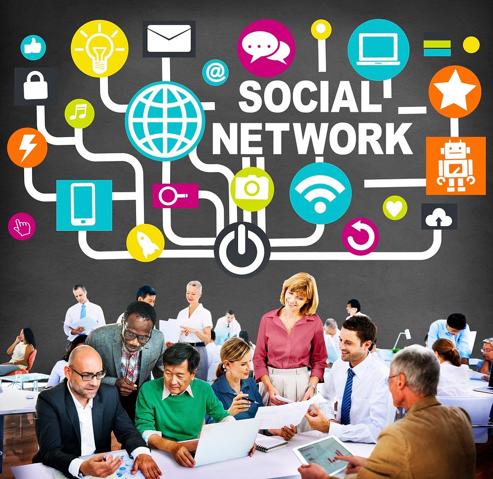 Social Network Internet Online Society Connecting Social Media Concept