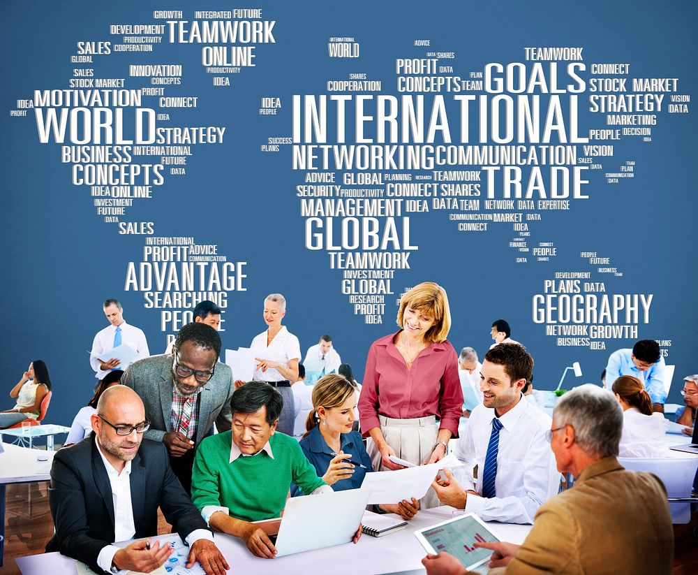 International World Global Network Globalization International Concept
